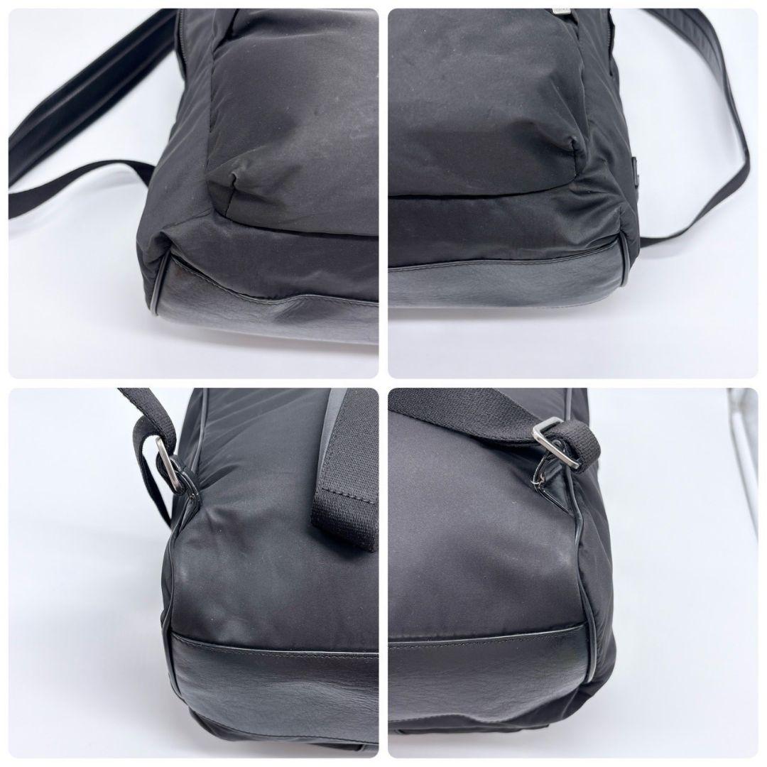 高級✨TOD'S トッズ リュック バックパック ロゴ ナイロン×レザー A4可