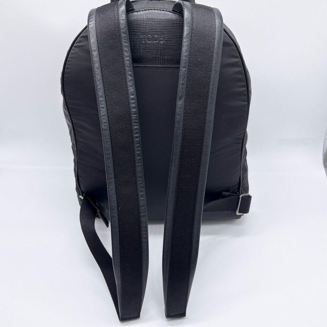 高級✨TOD'S トッズ リュック バックパック ロゴ ナイロン×レザー A4可