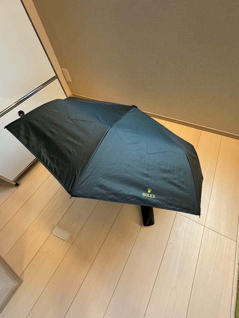 ROLEX ロレックス　折りたたみ傘　グリーン　晴雨兼用