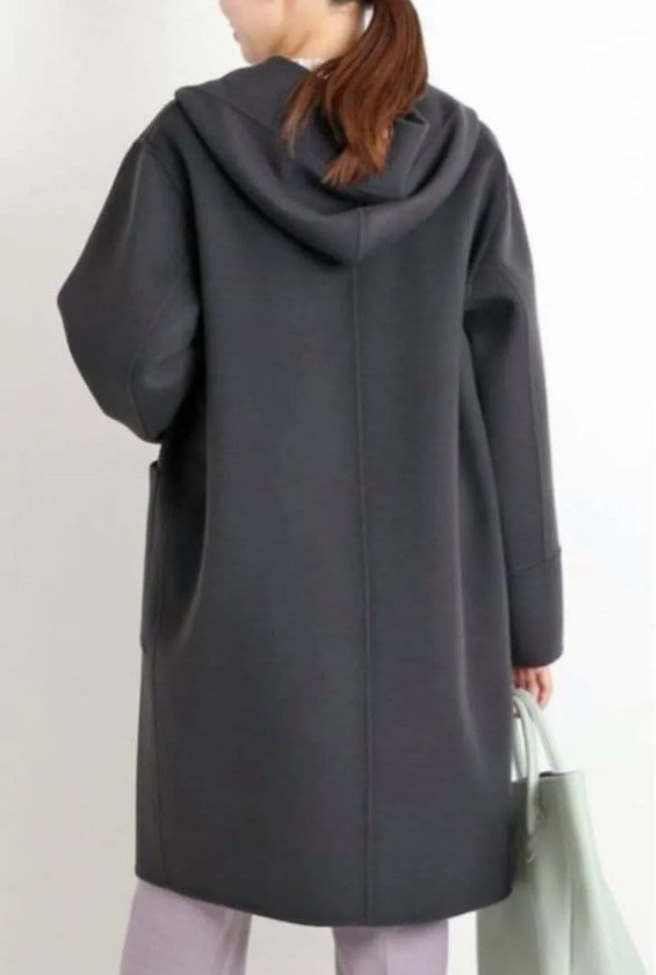 美品 IENA イエナ Hamiltonリバーフードコート グレー 38