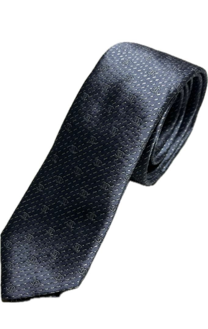 CHANEL　シャネル　ネクタイ　ブルー