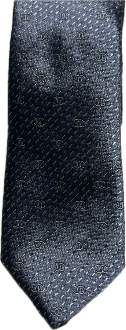 CHANEL　シャネル　ネクタイ　ブルー