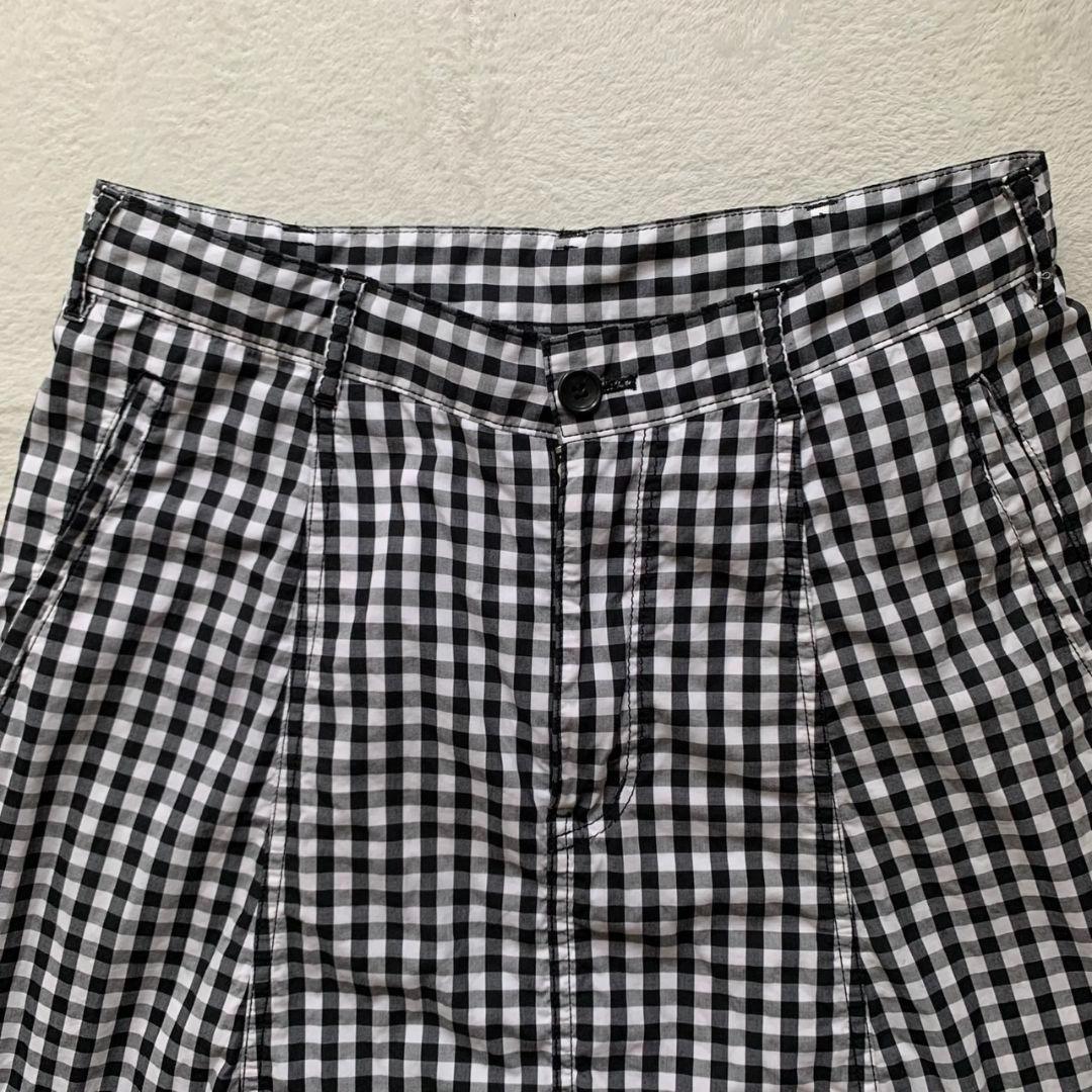 【美品】ブラックコムデギャルソン ギンガムチェック サルエルパンツ