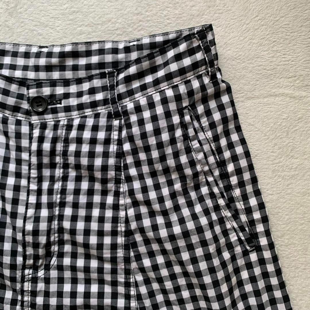 【美品】ブラックコムデギャルソン ギンガムチェック サルエルパンツ