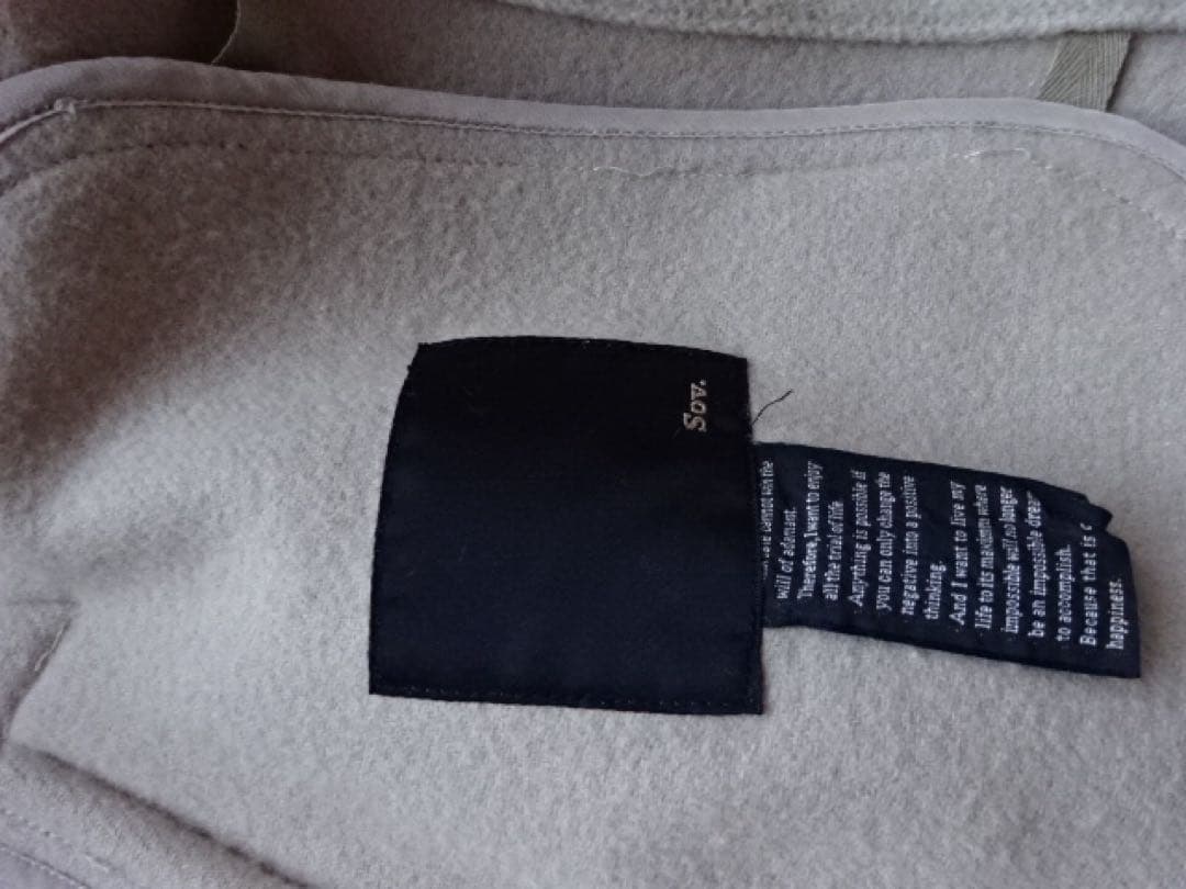 Sov. ソブ ポンチョ ケープ　コート　ブルーフォックス