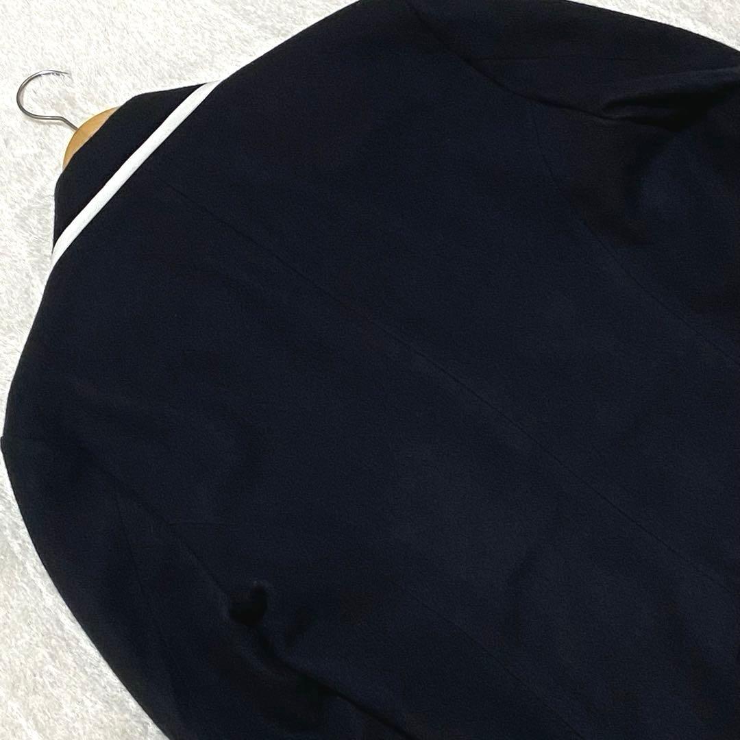 FRED PERRYジャケット パイピング シングル2ボタン アンコン 黒 M