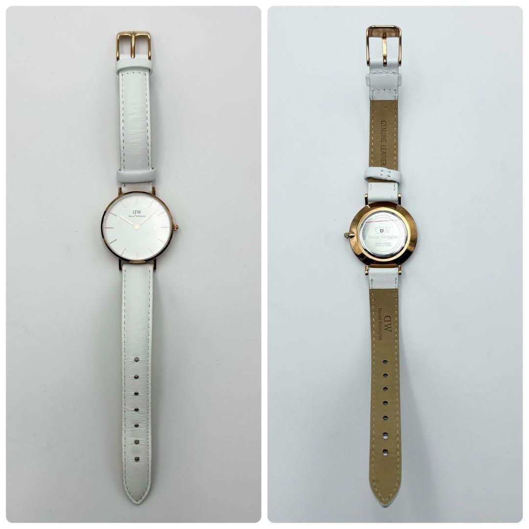 新品未使用 ダニエルウェリントン 腕時計 ホワイト クラシックペティット