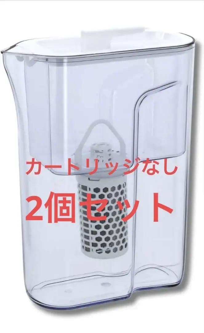 和蓮　ガイアの水　ポット型浄水器 透明　2個セット