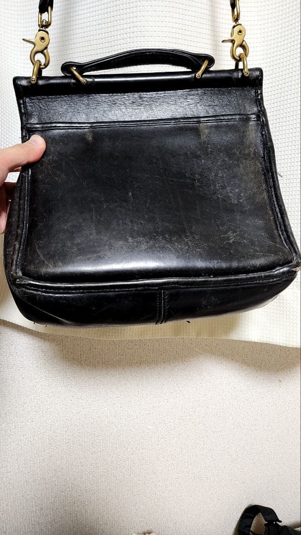 OLD COACH レザーショルダーバッグ　アメリカ製