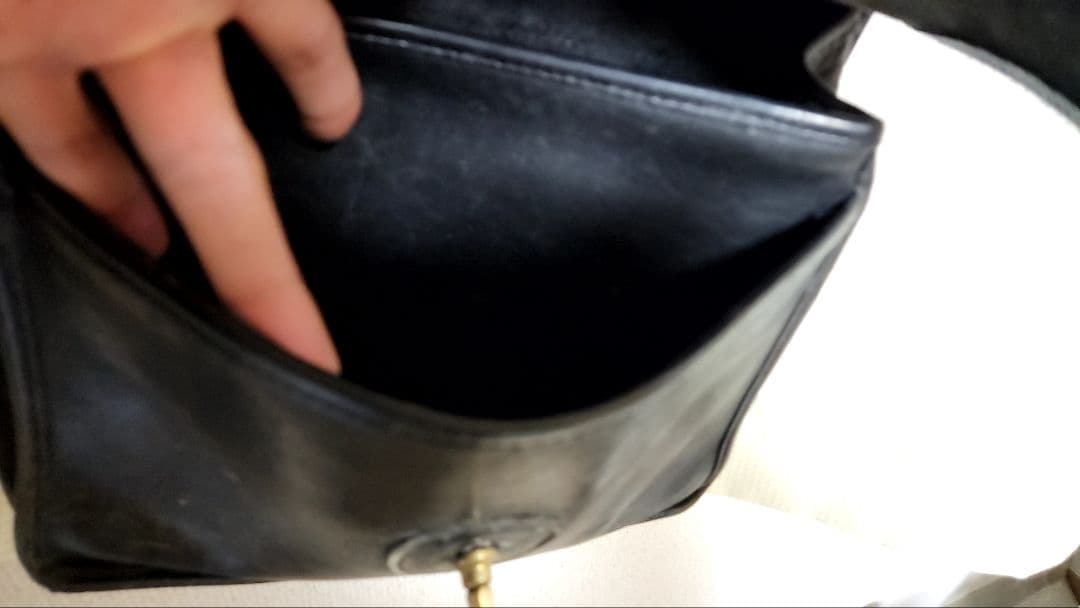 OLD COACH レザーショルダーバッグ　アメリカ製