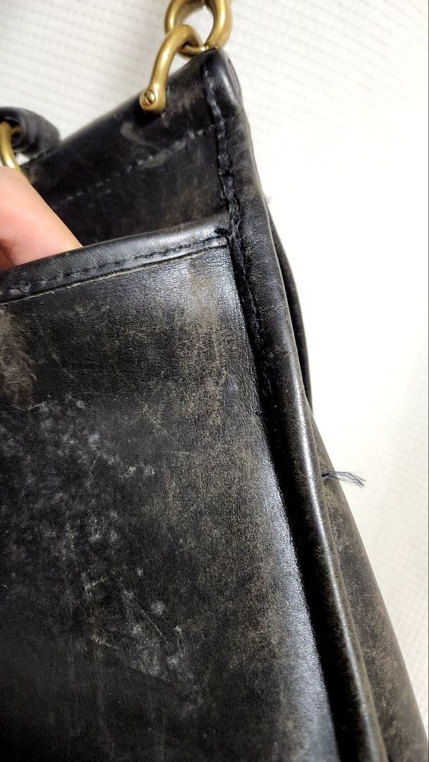 OLD COACH レザーショルダーバッグ　アメリカ製