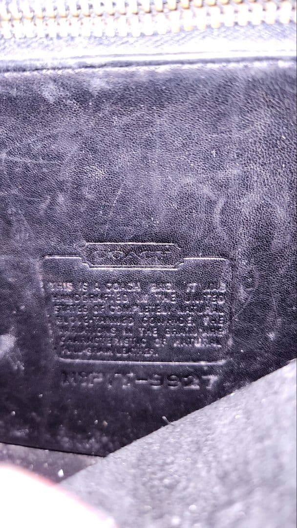 OLD COACH レザーショルダーバッグ　アメリカ製