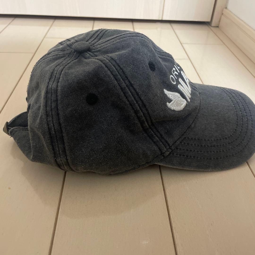 MASU グレー 刺繍ロゴ キャップ