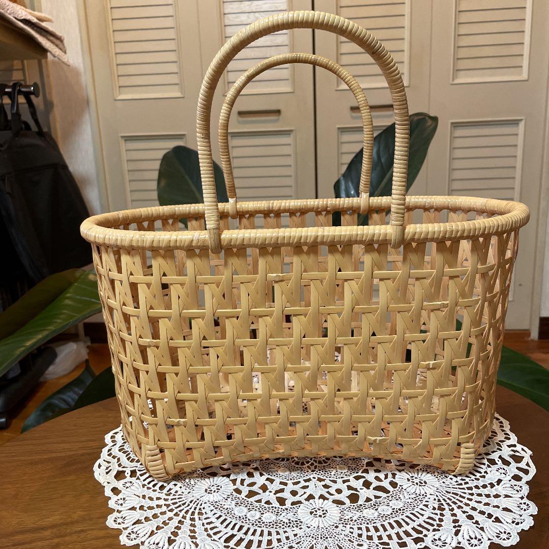 【未使用】♡ 大分県の竹細工籠