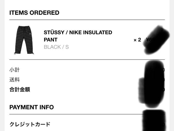 STÜSSY NIKE INSULATED PANT size S