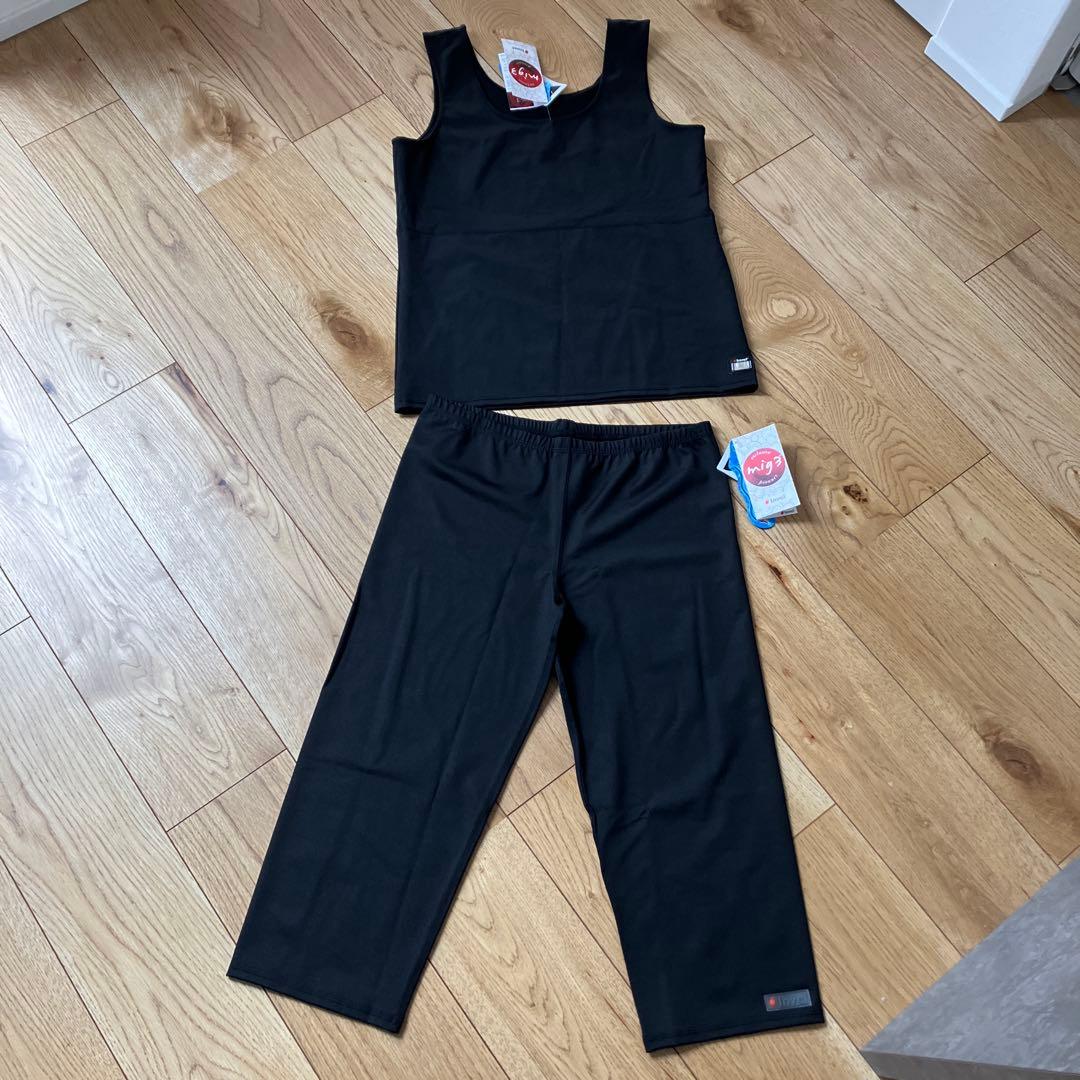 新品　アライヴン　invel セットアップ　黒　ヨガ　フィットネス