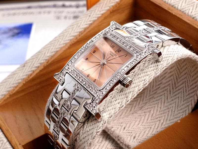 Mermaid　新品仕上げ済 エルメス Hウォッチ ダイヤベゼル（ダイヤ・