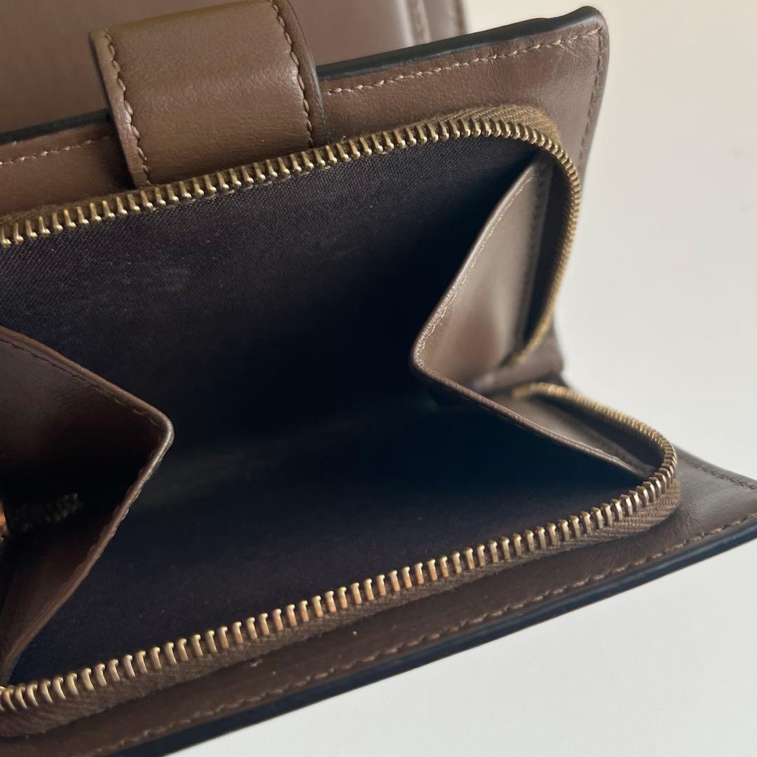 02 極上美品 FENDI フェンディ ズッカ 2つ折り財布