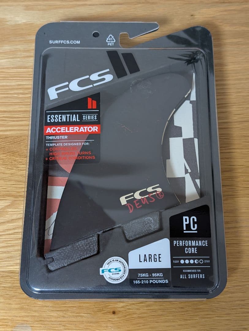 FCS Accelerator Thruster フィン ラージ PC DEUS