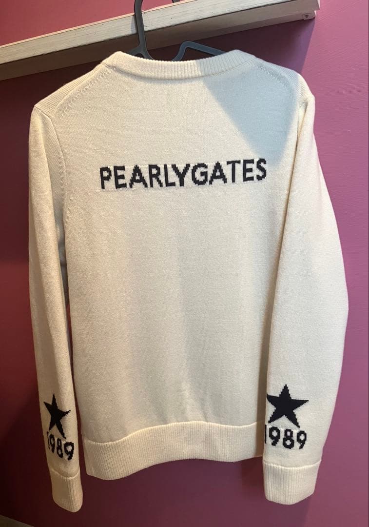 PEARLY GATES❣️0サイズレディースニット（ポリエステル防風裏地付き）
