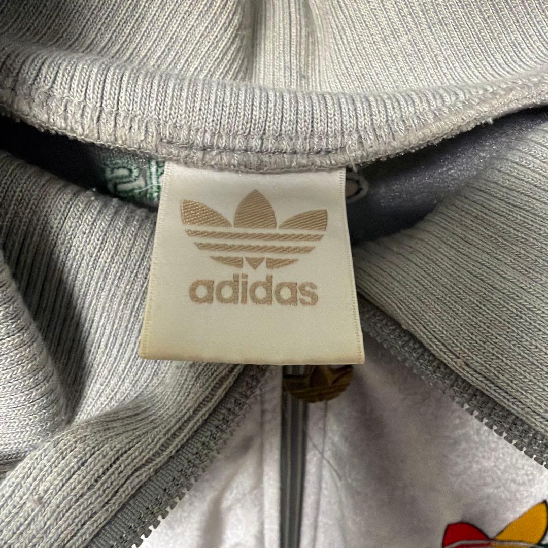 adidas ベロアジャージ 90s ラスタカラー 希少 ビンテージ