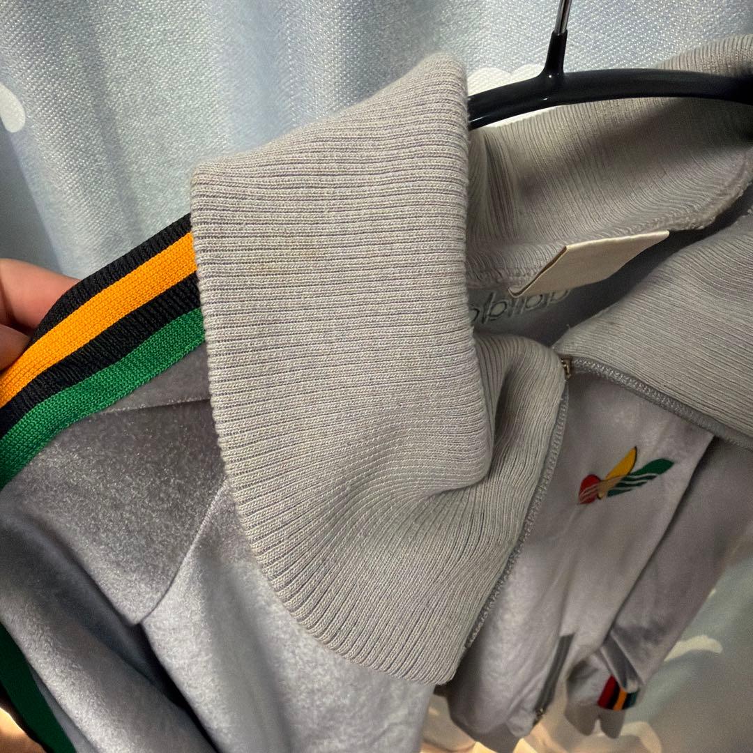 adidas ベロアジャージ 90s ラスタカラー 希少 ビンテージ