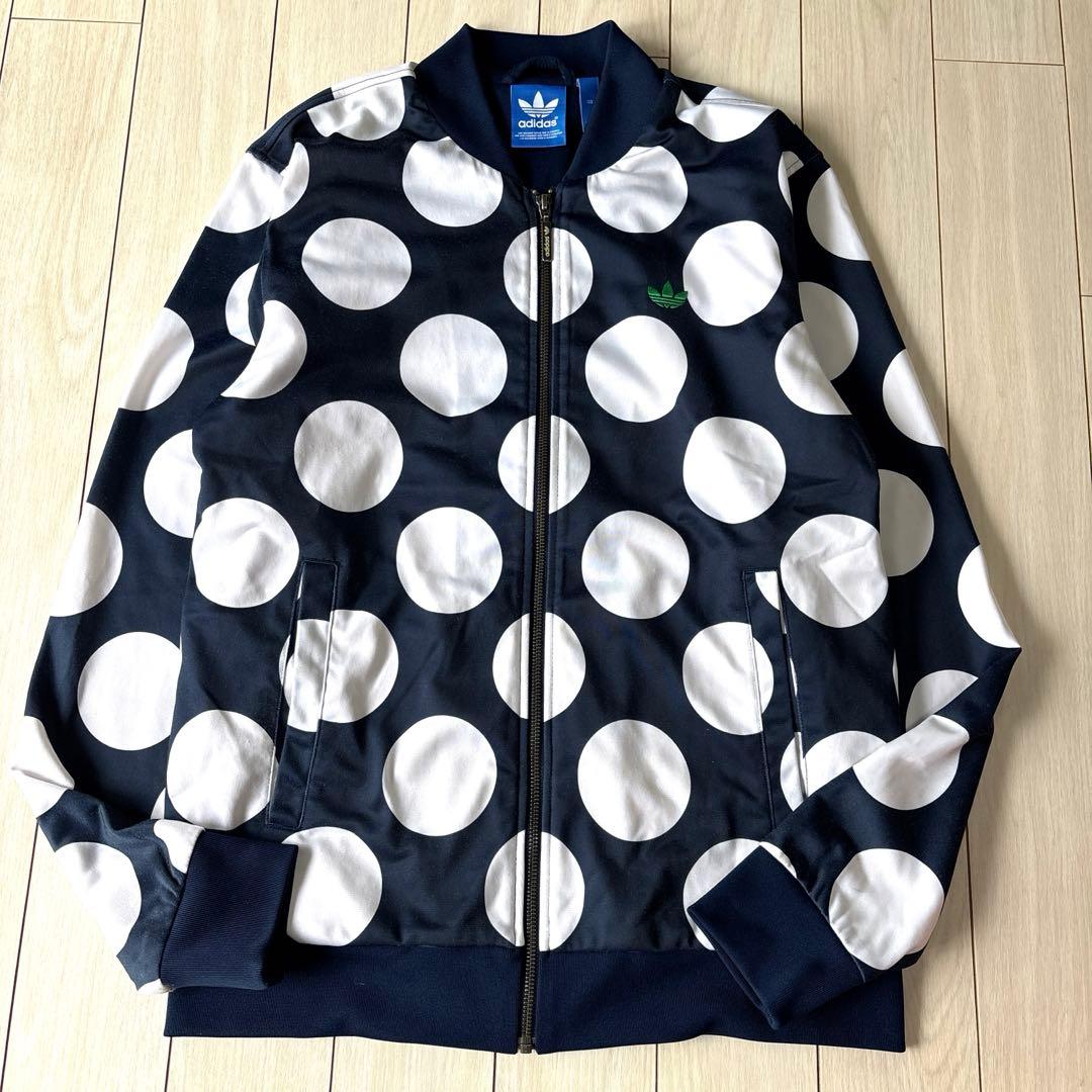 専用【スタンスミス/希少/L】アディダス　トラックジャケット　ネイビー 　ドット