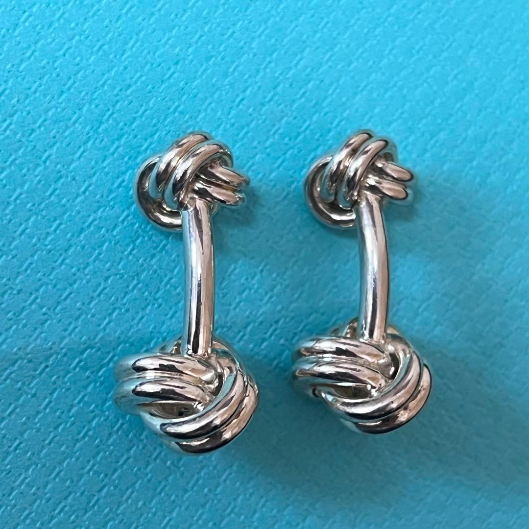 ☆極美品☆ティファニー　カフスボタン　ノット　ツイスト　シルバー　925