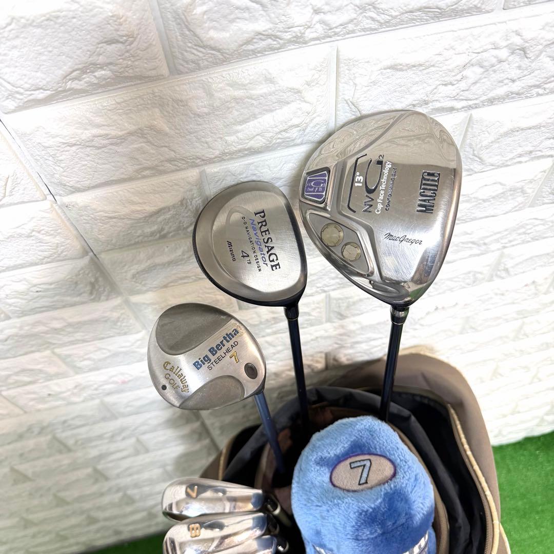 ゴルフセット　レディース　マルマン　FIGARO 打感良好　すぐ使える　カーボン