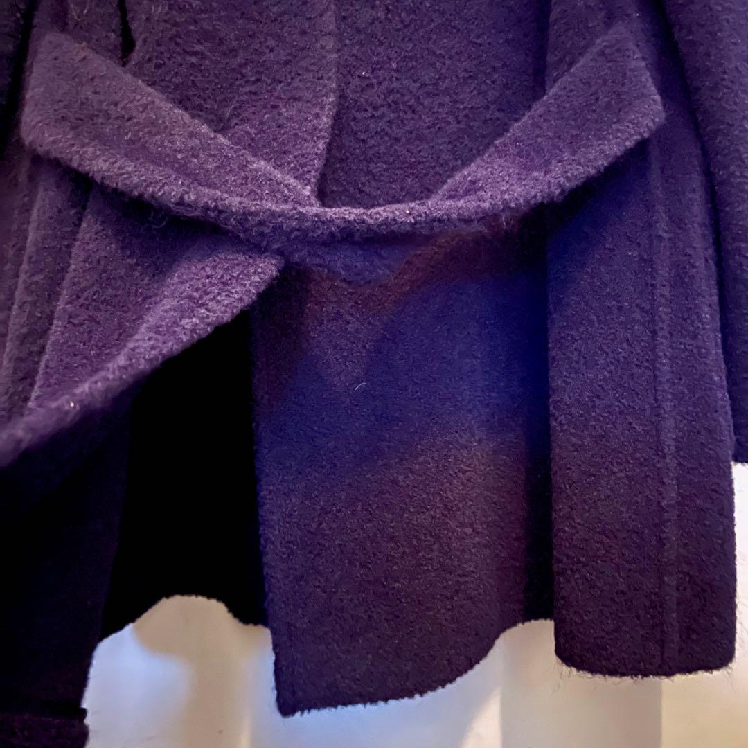 AGNONA アニオナ　ダークネイビー アルパカ65%コート　イタリア製