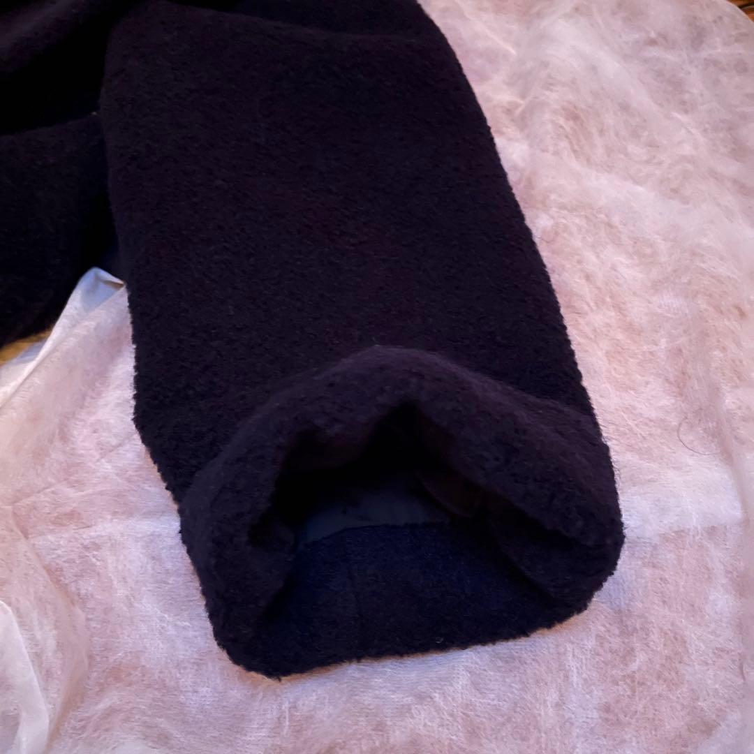 AGNONA アニオナ　ダークネイビー アルパカ65%コート　イタリア製