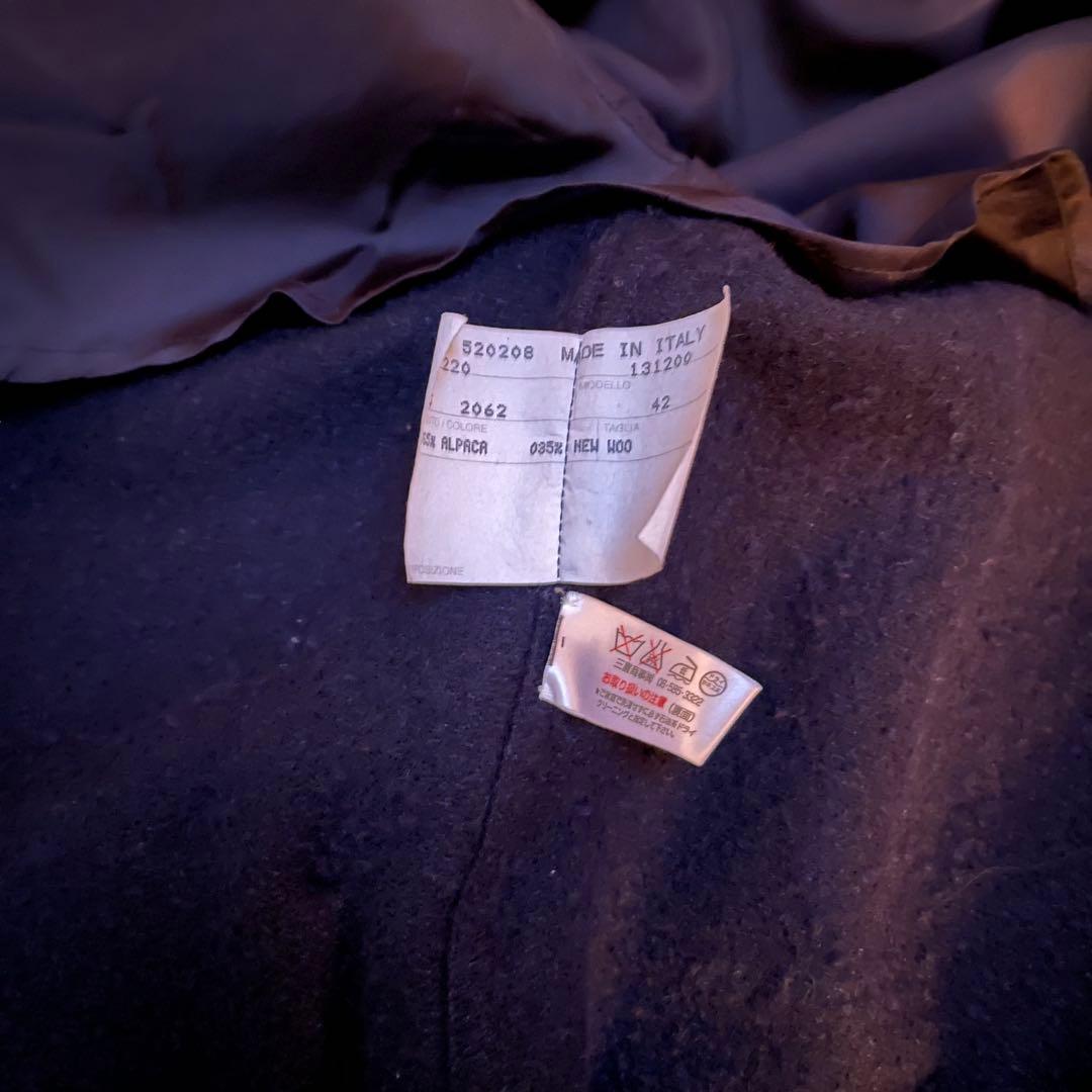 AGNONA アニオナ　ダークネイビー アルパカ65%コート　イタリア製