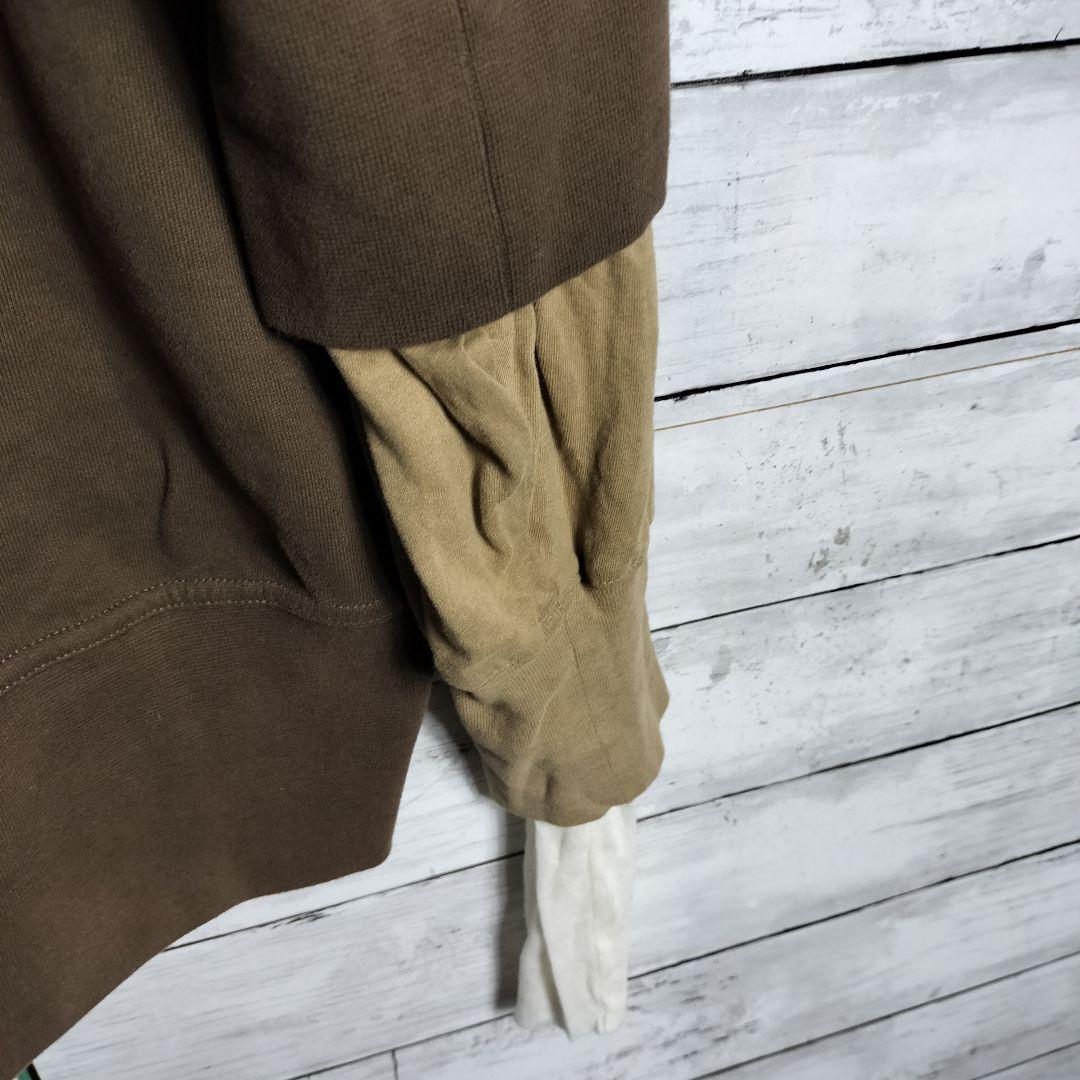 ANN DEMEULEMEESTER 異素材レイヤード スウェット ドッキング