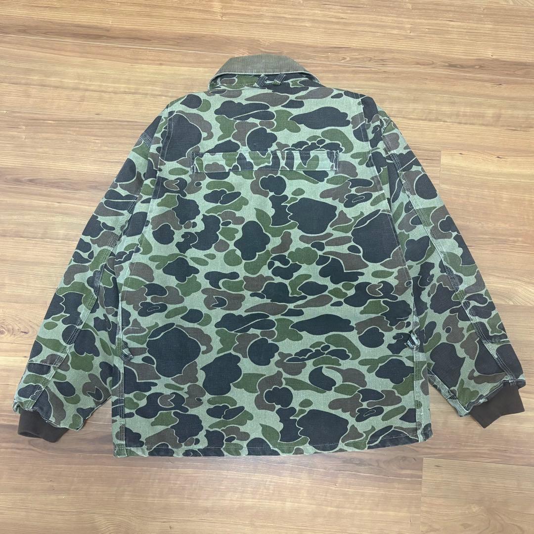 【80's激レア 美品】Carhartt ダックカモ ハンティングジャケット L