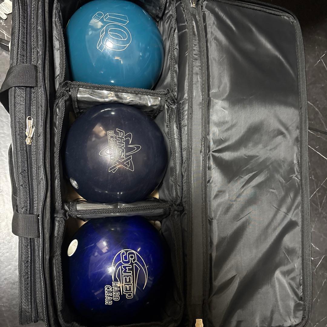 ボウリングボール3個 PRO-AM 4ボールキャリー