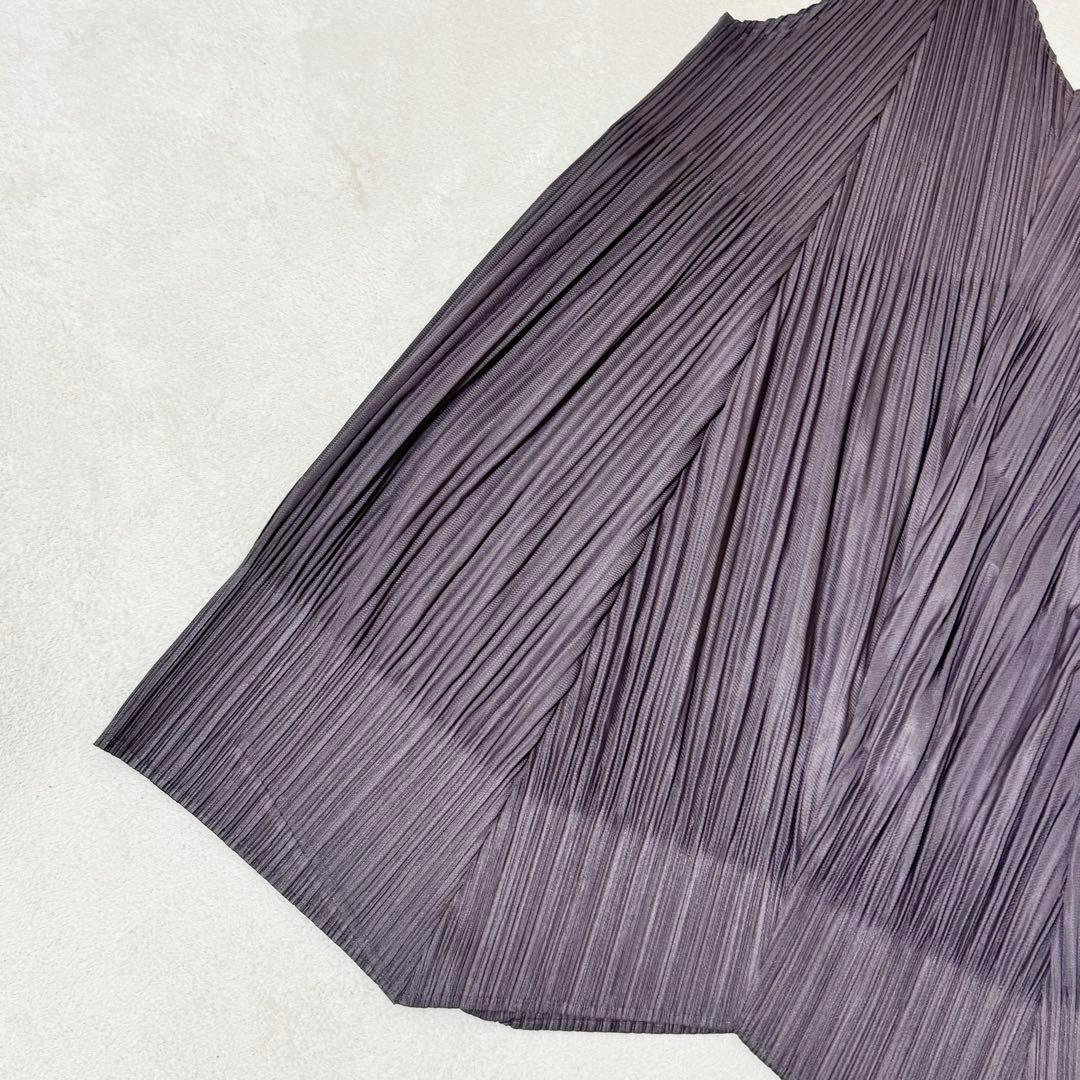 極美品✨PLEATS PLEASE チュニック　変更　斜めプリーツ　グレー