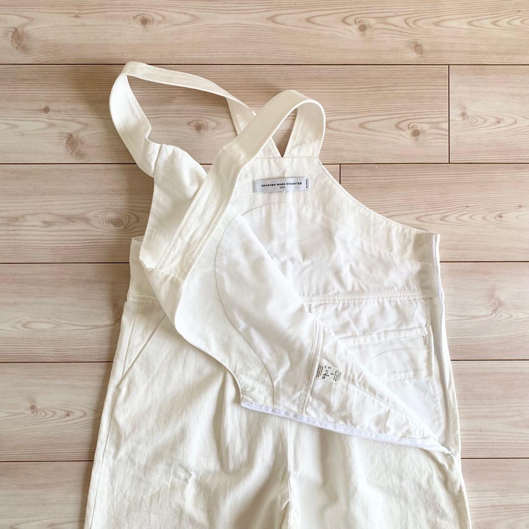 BEAVER別注 グランマママドーター サロペット 白 ホワイト