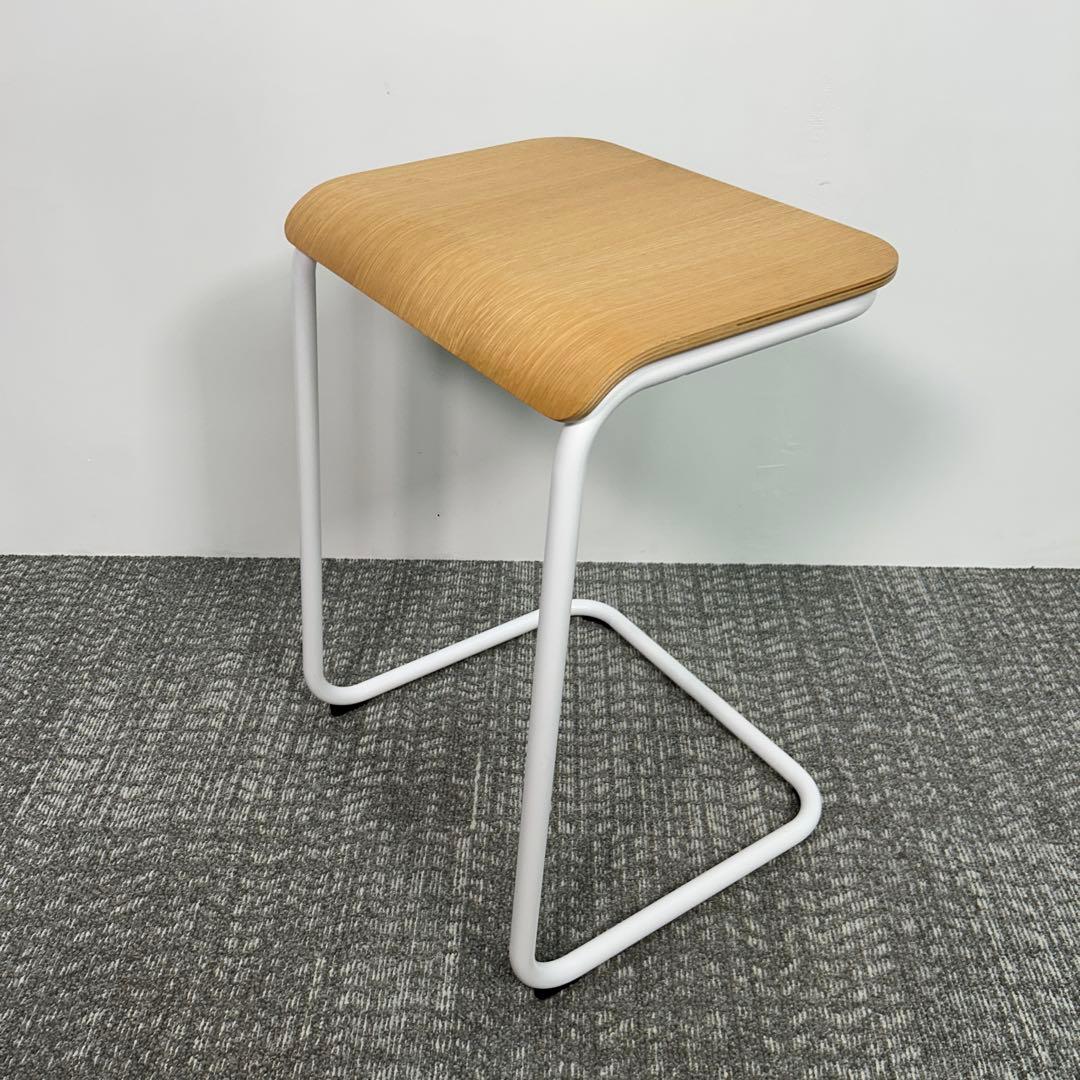 ④Knoll/ノル トボガン プルアップテーブル　ホワイトxホワイトオーク