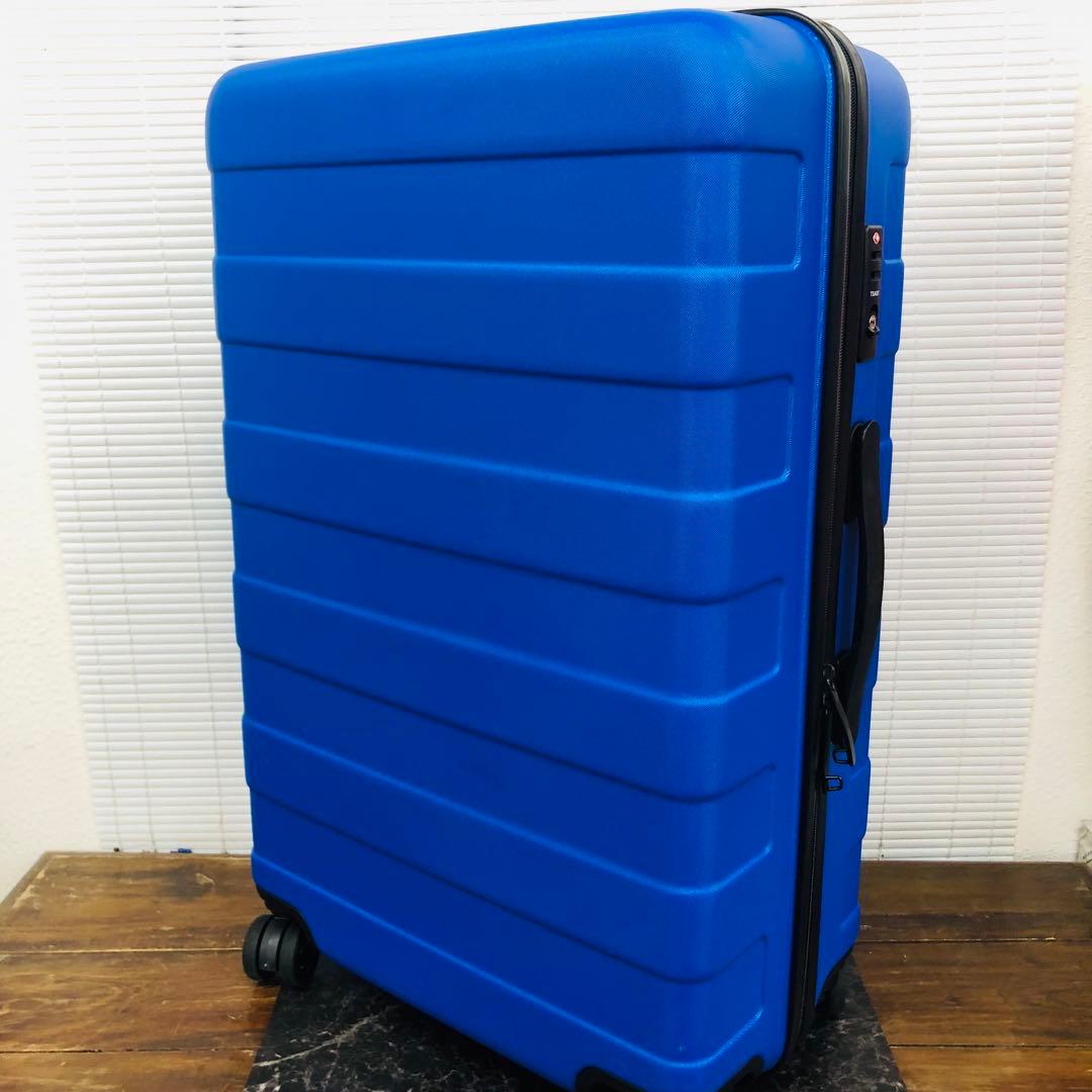 F241⭐️希少⭐️無印良品　MUJI 中型（64L）スーツケース　ブルー