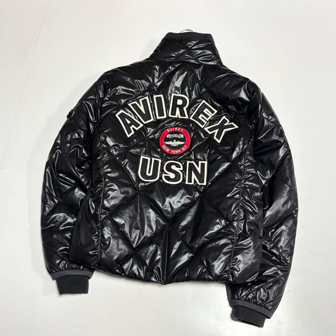 R.T AVIREX　USN　アビレックス　キルティング中綿ジャケット　ジ