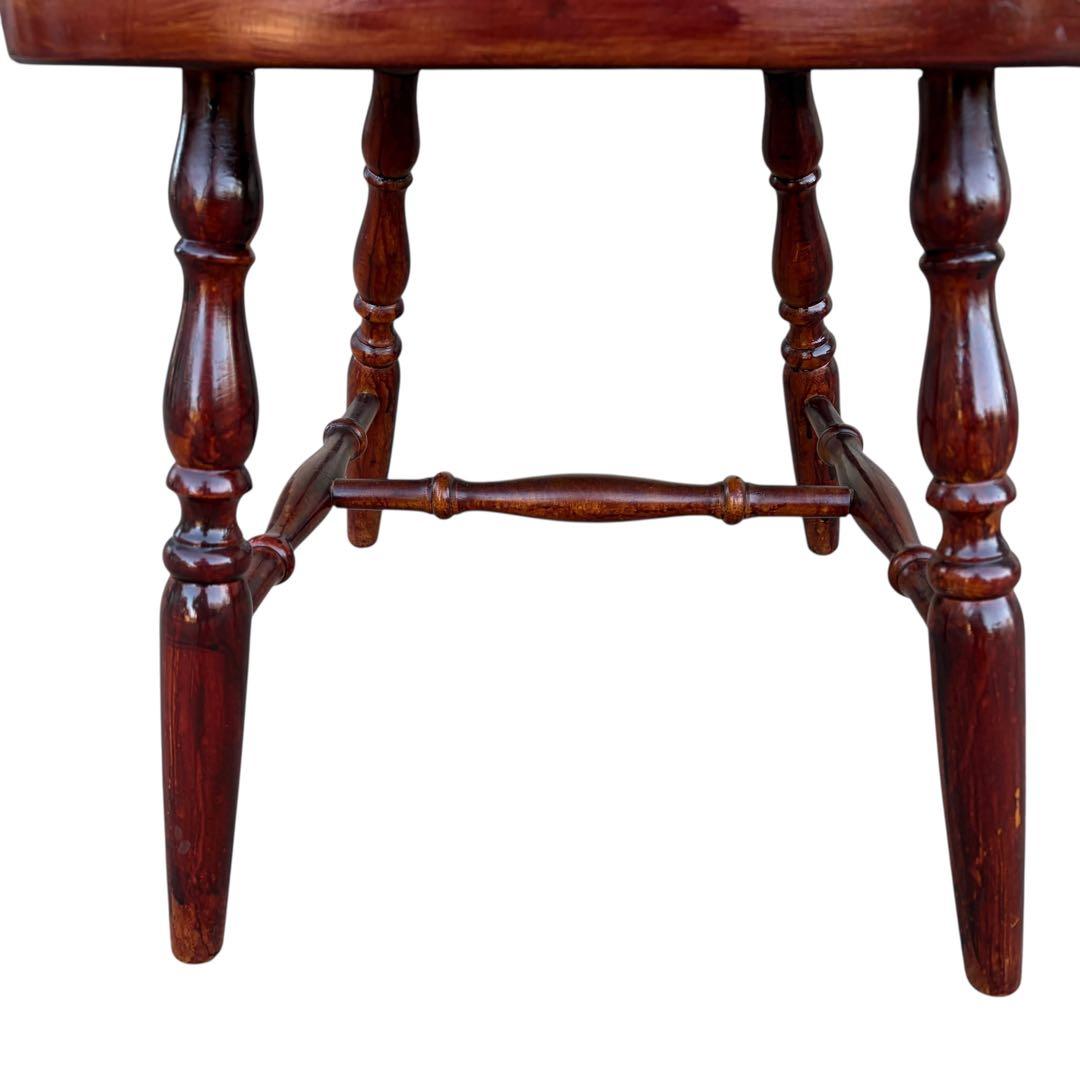 飛騨高山 柏木工 ウィンザーチェア 2脚セット ダイニングチェア ワインレッド①