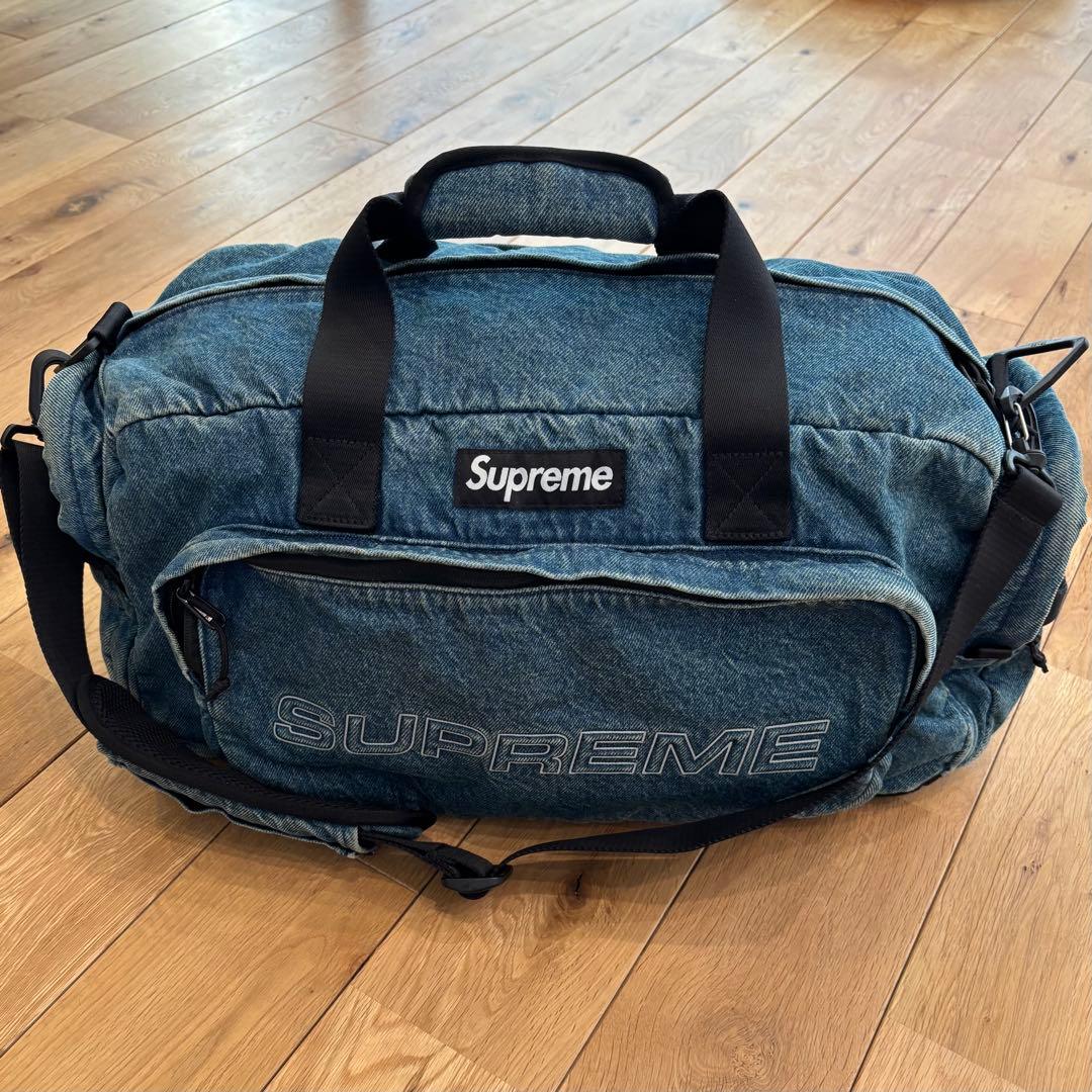 【美品】新作 Supreme Denim Duffle Bag 25FW デニム