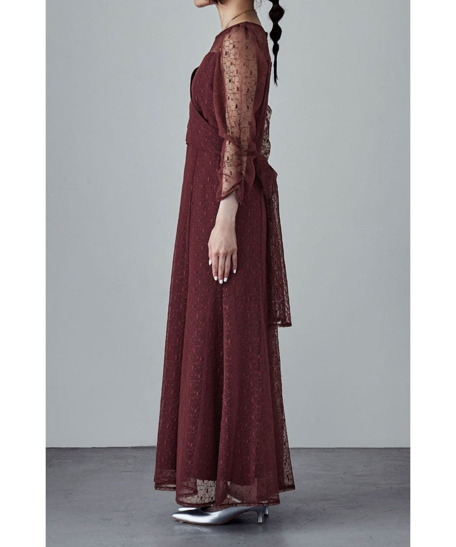 9★新品★ etoll エトル カシュクールデザインフレアドレス　サンプル品