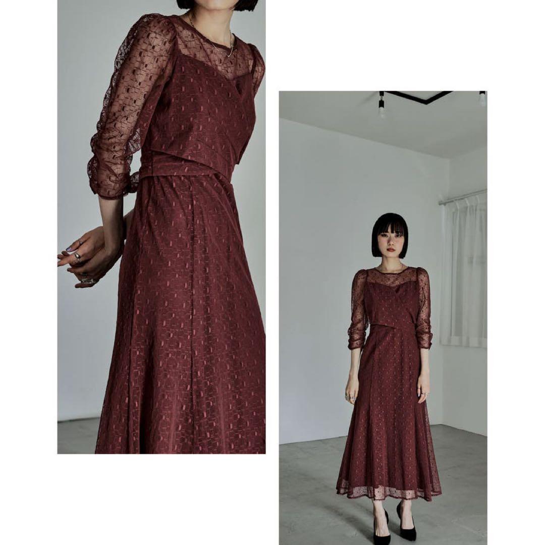 9★新品★ etoll エトル カシュクールデザインフレアドレス　サンプル品