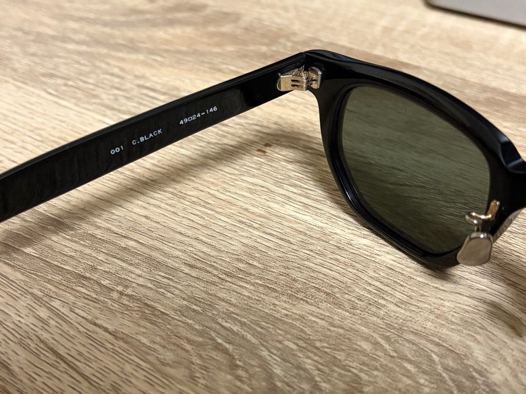 AURALEE ブラック サングラス オーバル