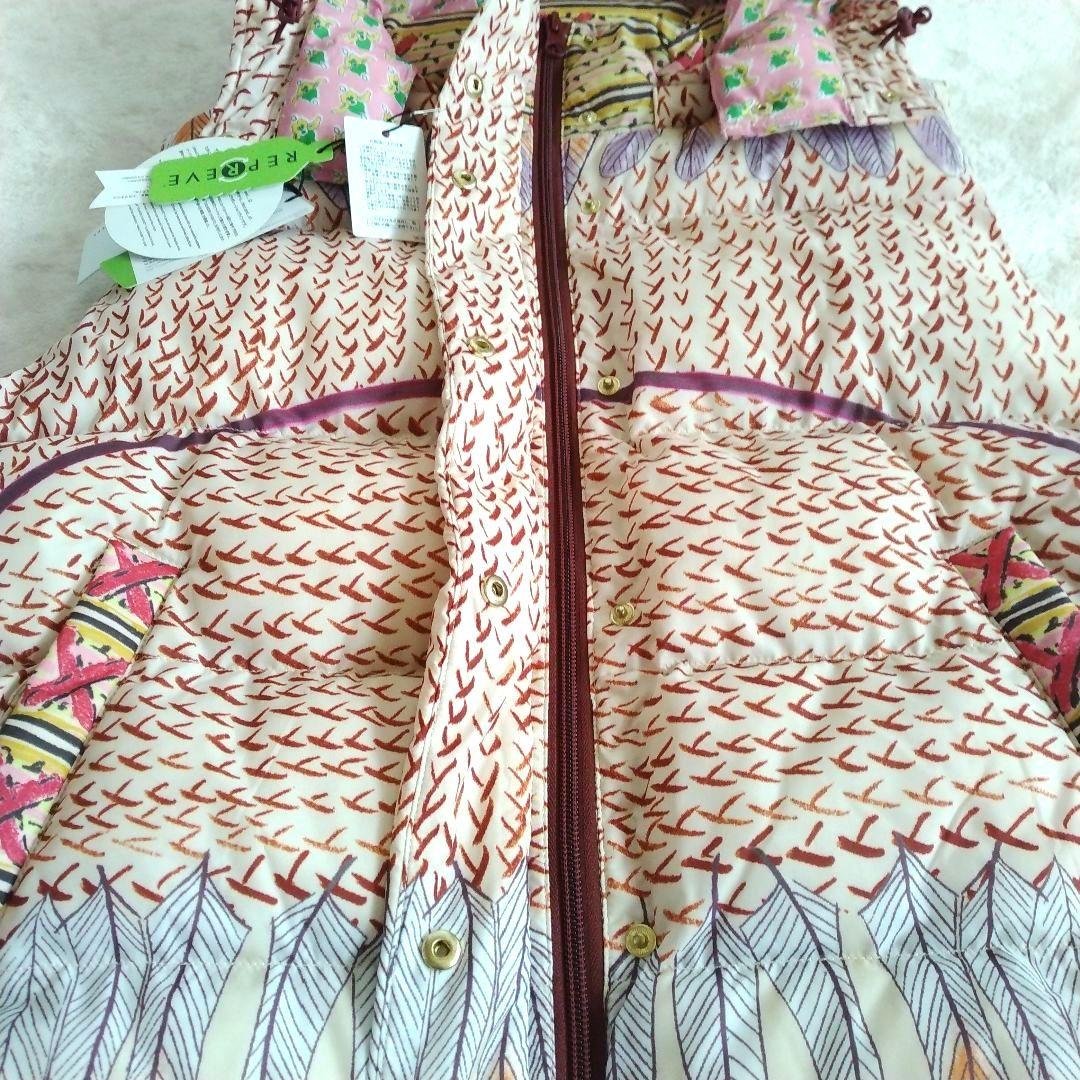 【ツモリチサト ニコアンド コラボ】未使用 タグ付き 中綿 ベスト 総柄