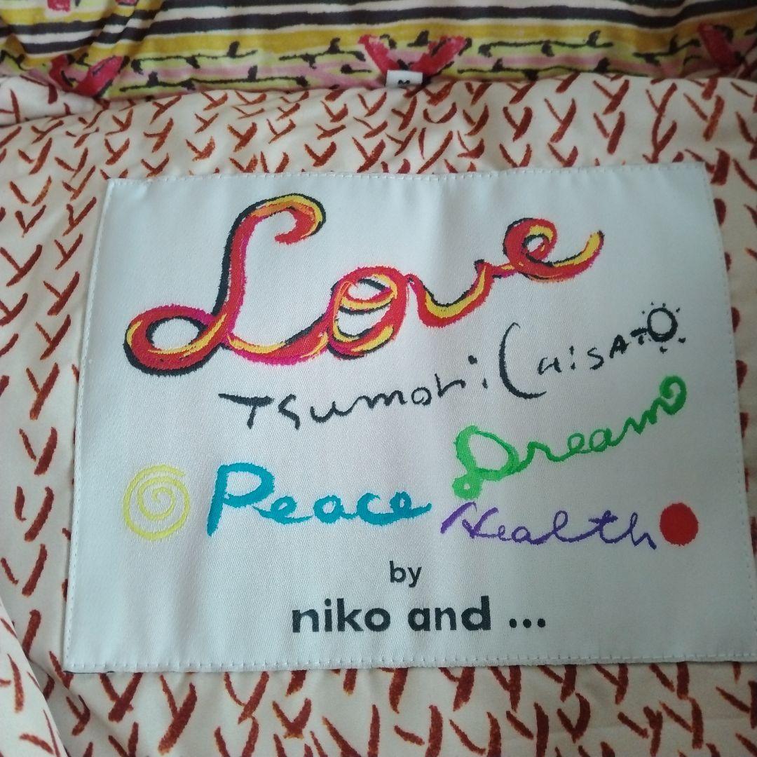 【ツモリチサト ニコアンド コラボ】未使用 タグ付き 中綿 ベスト 総柄