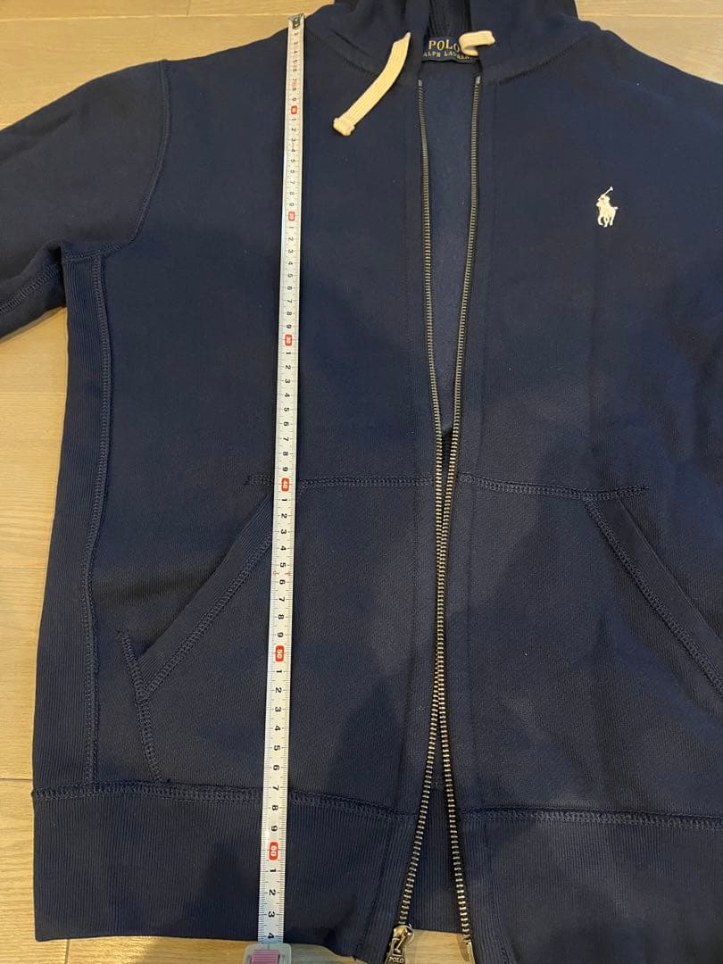 ラルフローレン レディース Mサイズ ジップパーカー ネイビー 海外品