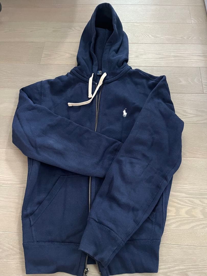 ラルフローレン レディース Mサイズ ジップパーカー ネイビー 海外品