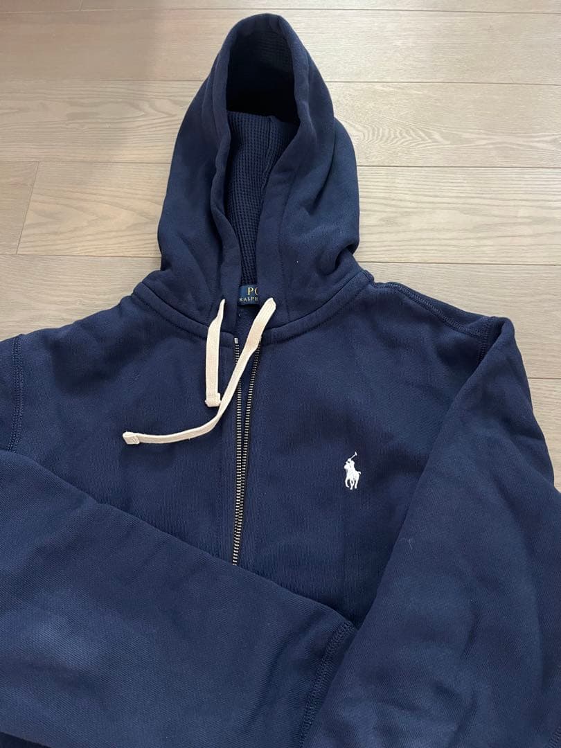 ラルフローレン レディース Mサイズ ジップパーカー ネイビー 海外品